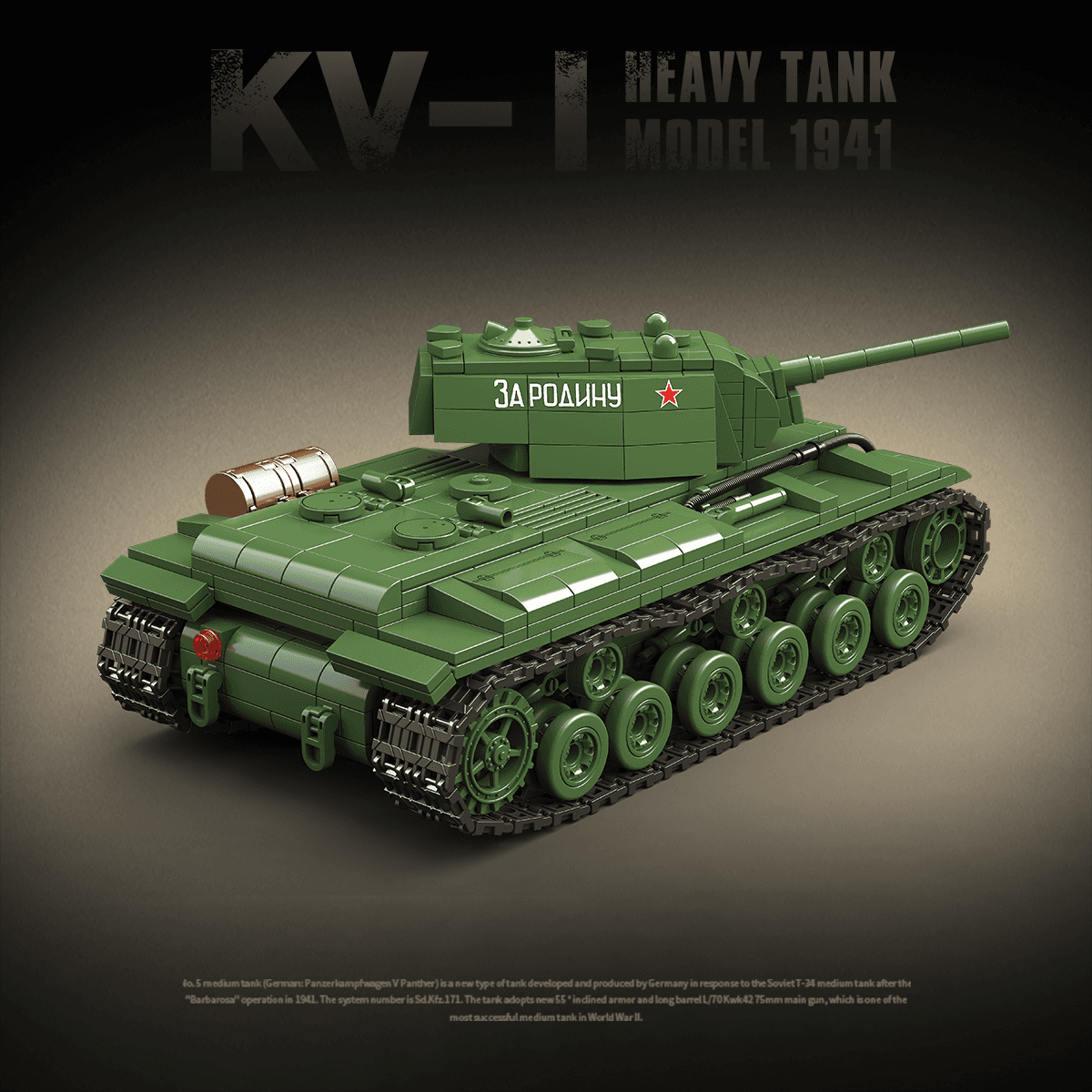 KV-1 Heavy Tank Model 1941 view 4