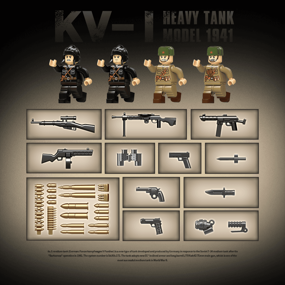 KV-1 Heavy Tank Model 1941 view 8