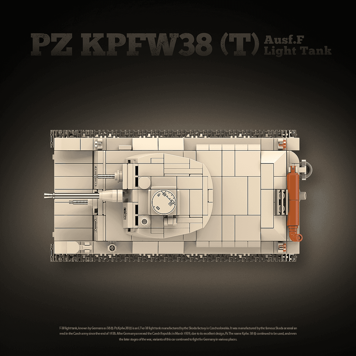 PZ KPFW38(T) Ausf.F Light Tank view 5