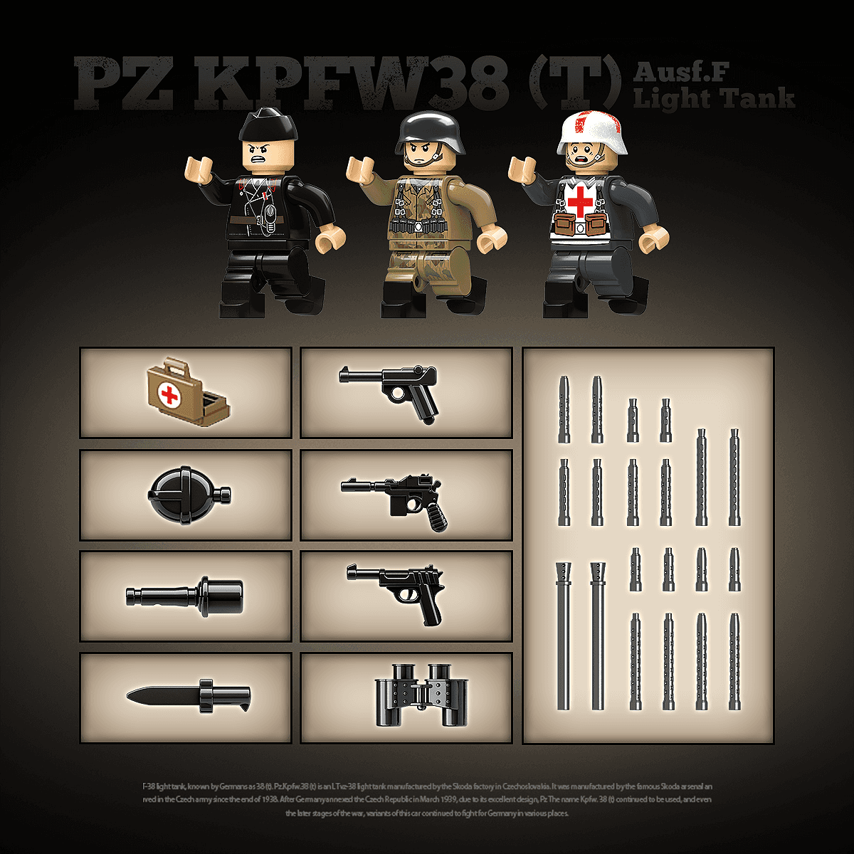 PZ KPFW38(T) Ausf.F Light Tank view 8