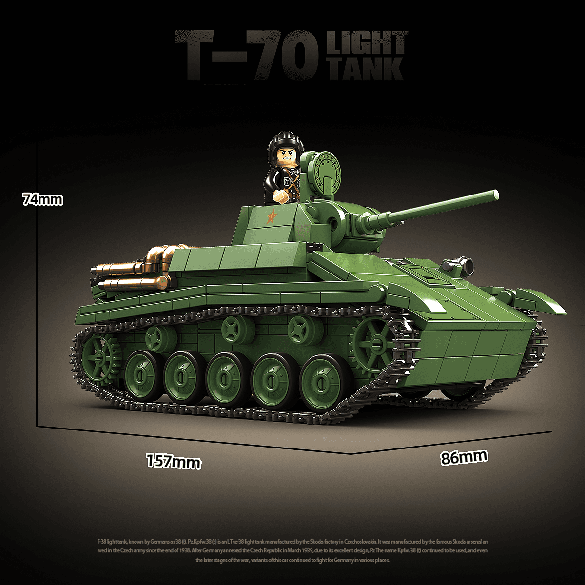 T-70 Light Tank view 3