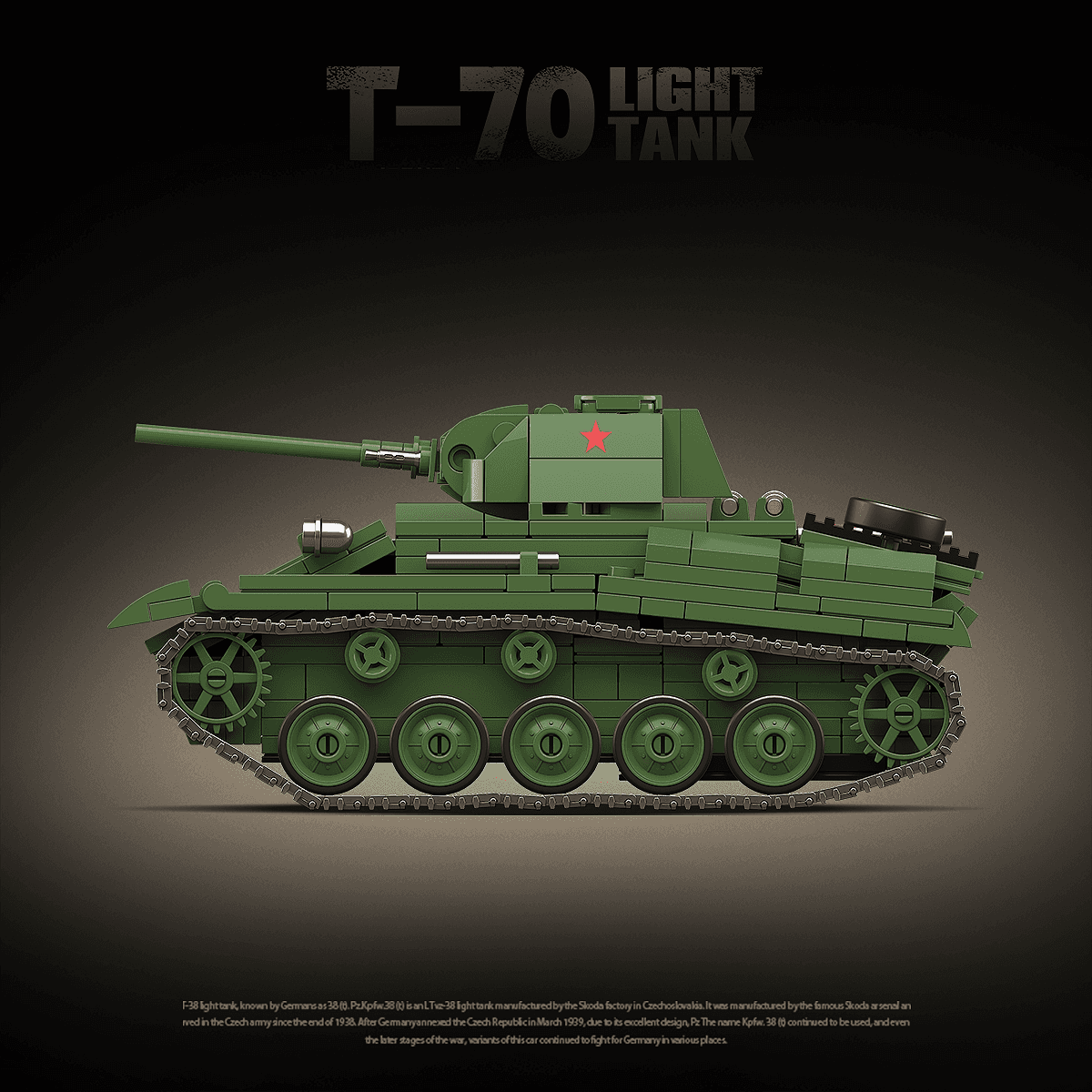 T-70 Light Tank view 6