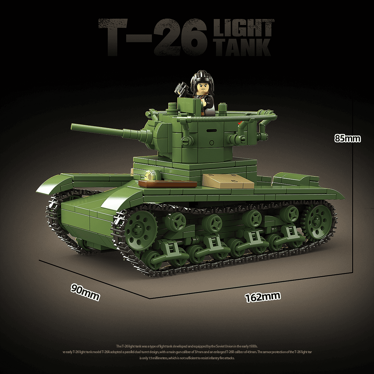 T-26 Light Tank view 3