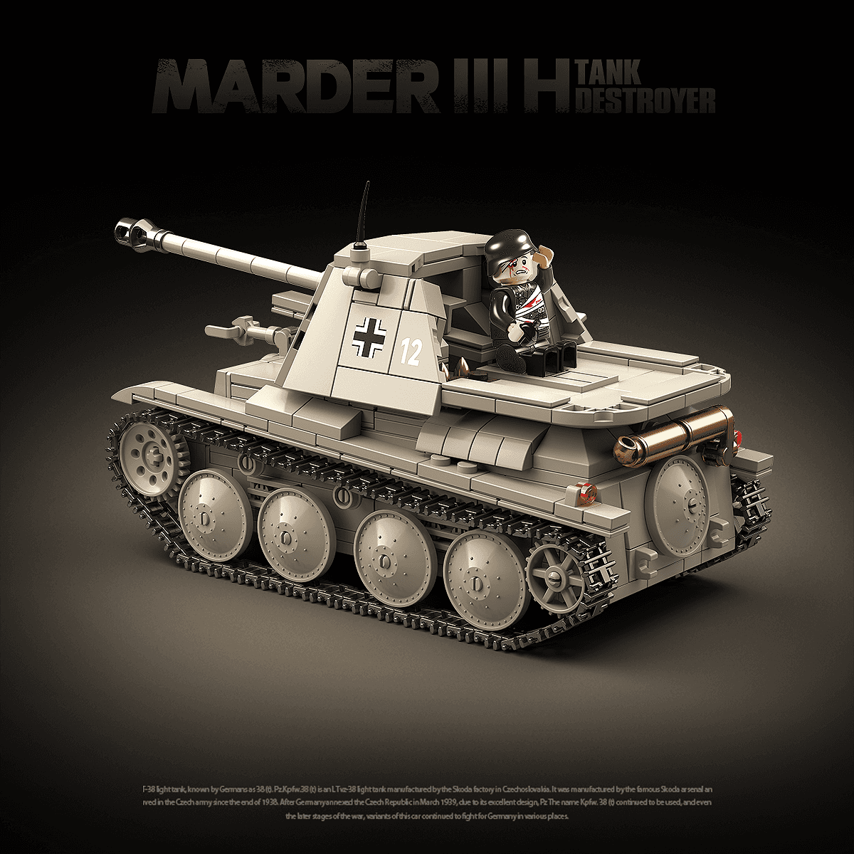 Marder III H Tank Destroyer view 4