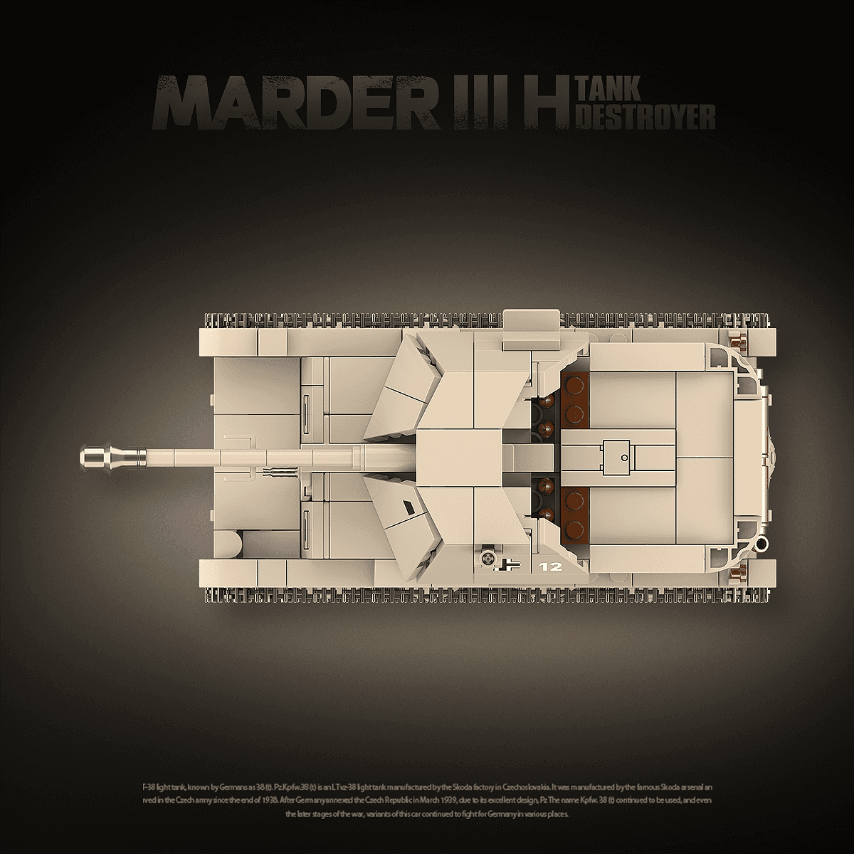 Marder III H Tank Destroyer view 5