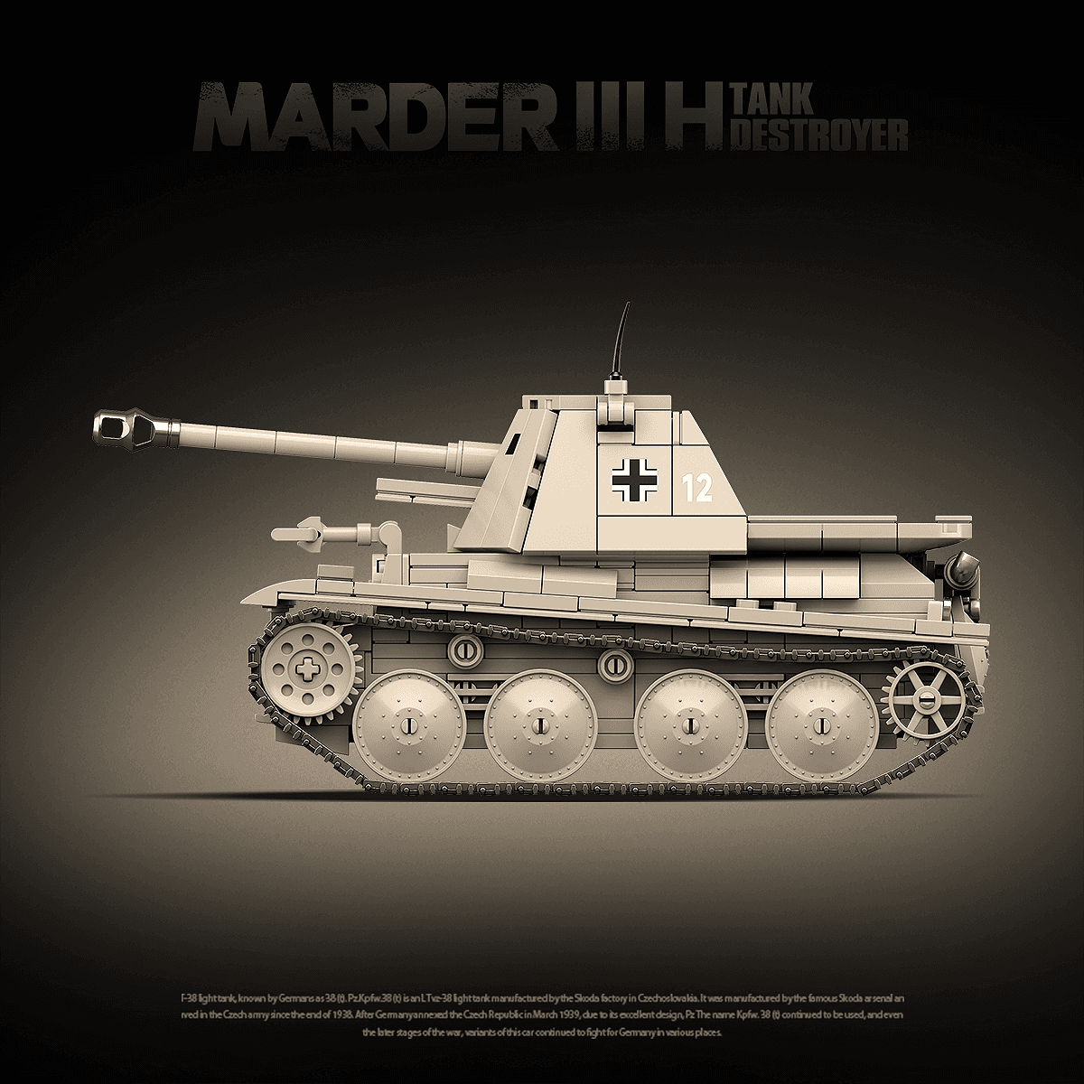Marder III H Tank Destroyer view 6