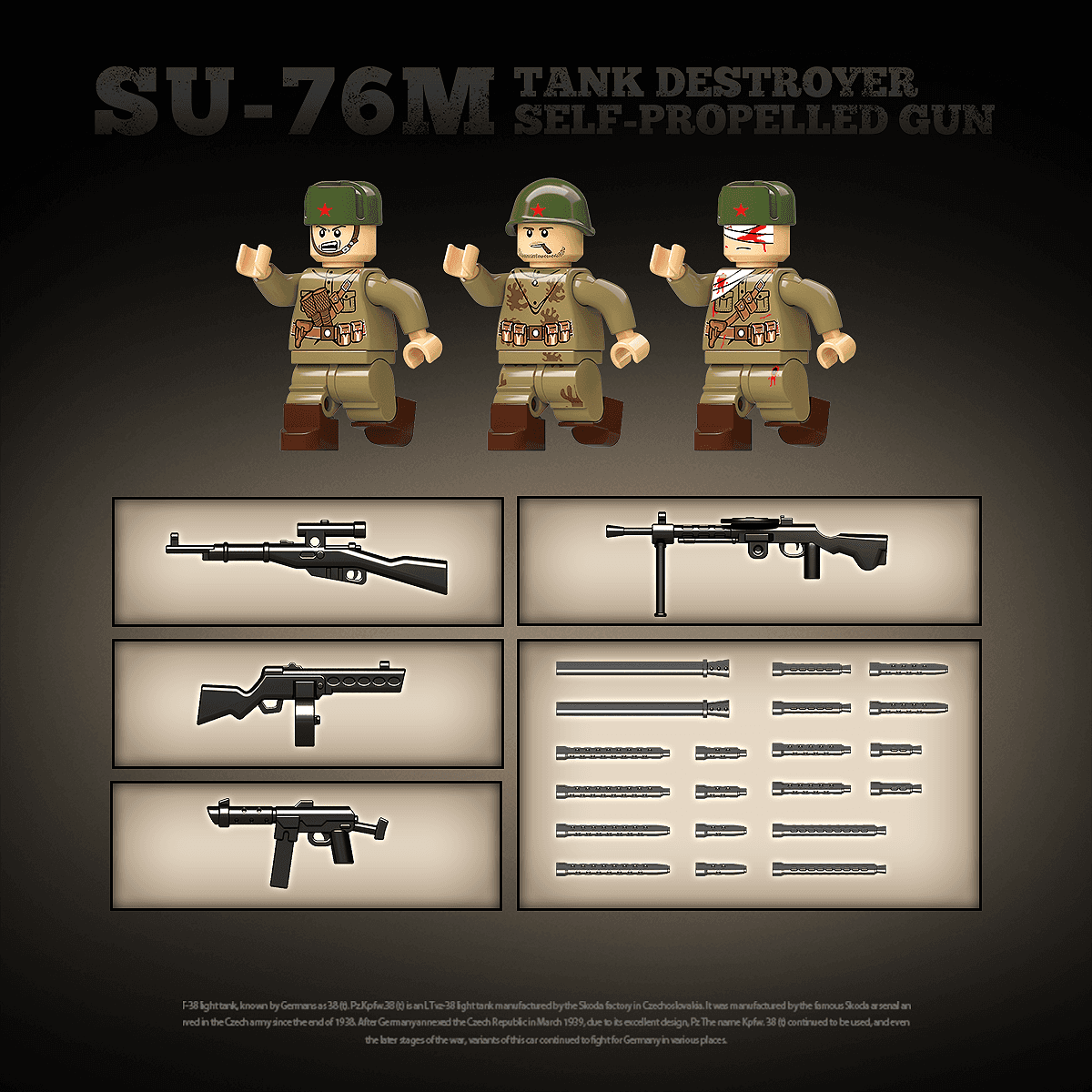 SU-76M Tank Destroyer Self-Propelled Gun view 8