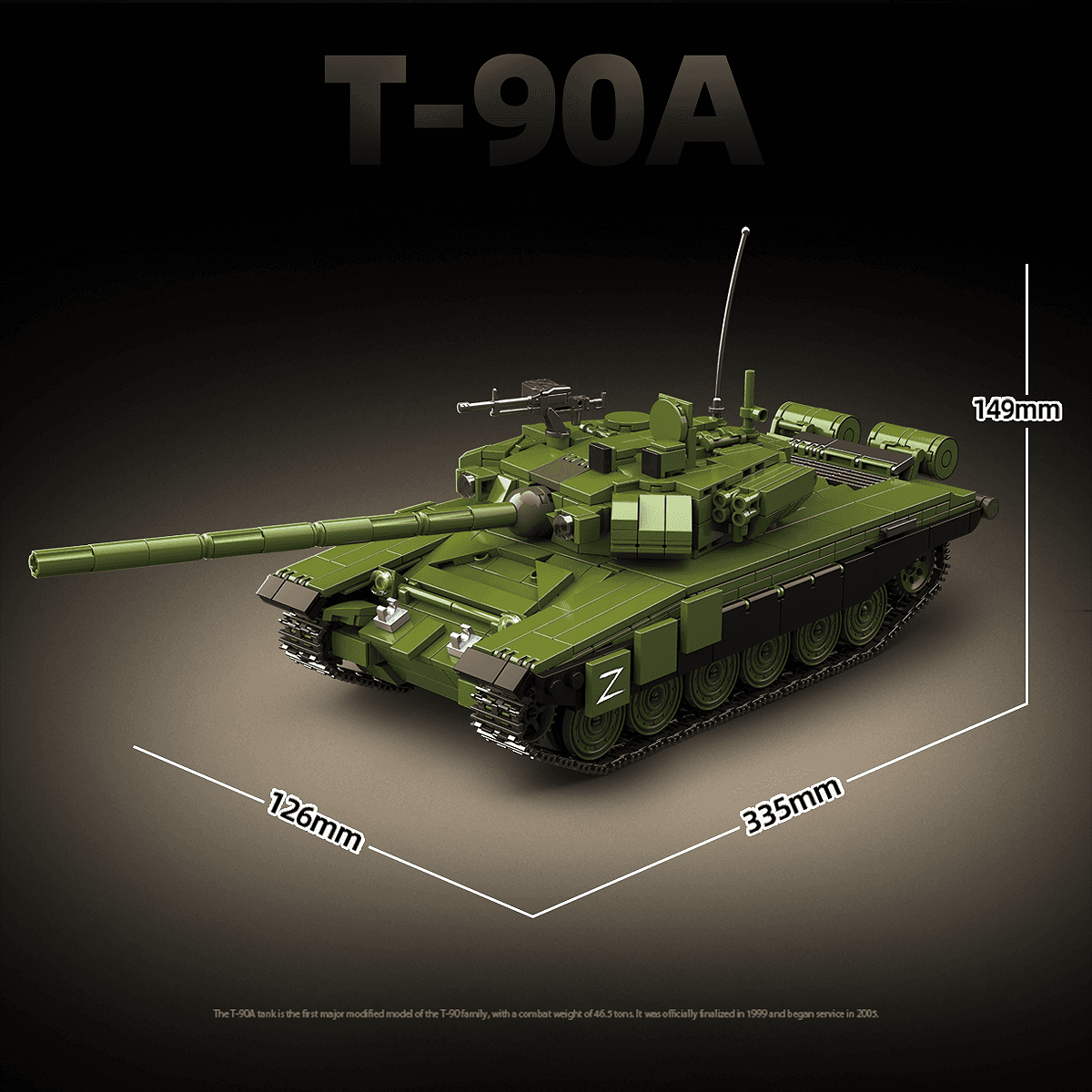 T-90A Main Battle Tank view 3