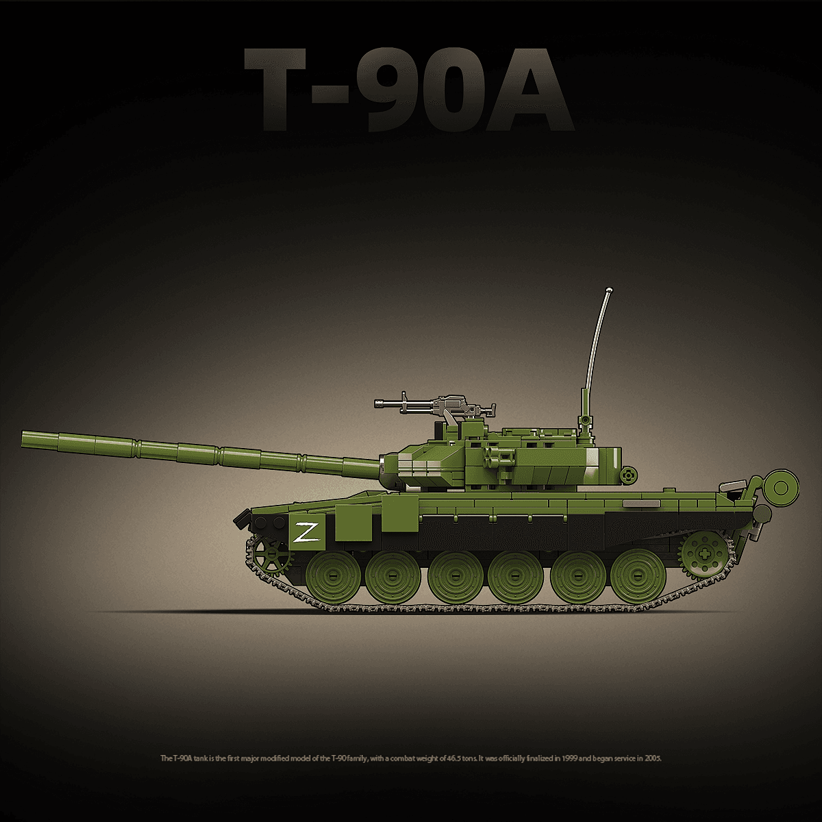 T-90A Main Battle Tank view 6