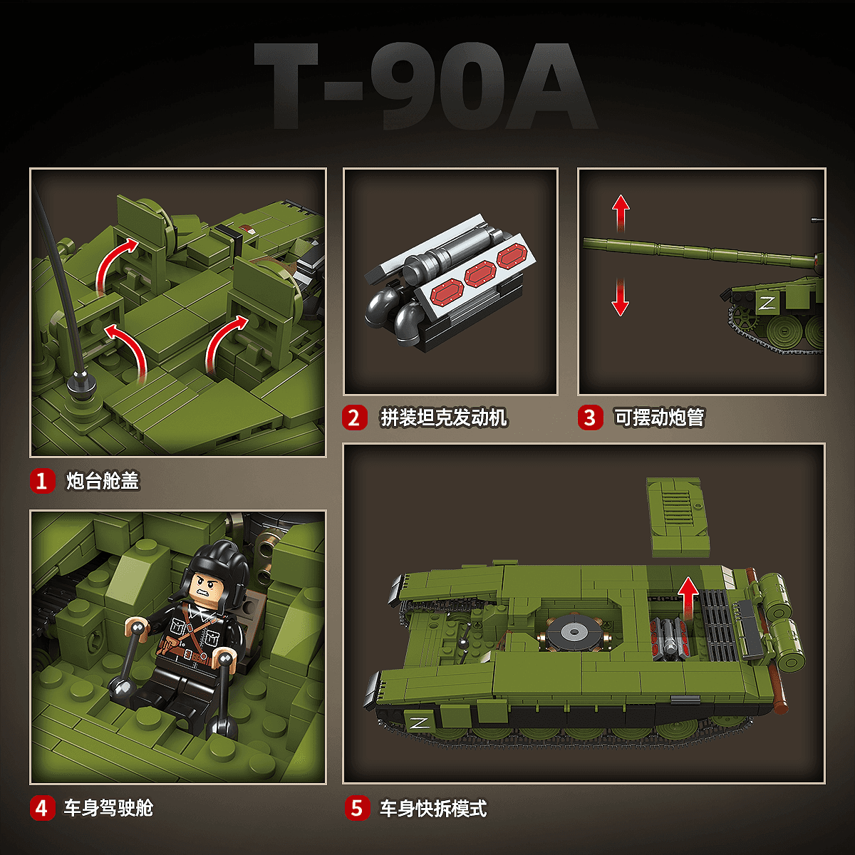 T-90A Main Battle Tank view 7