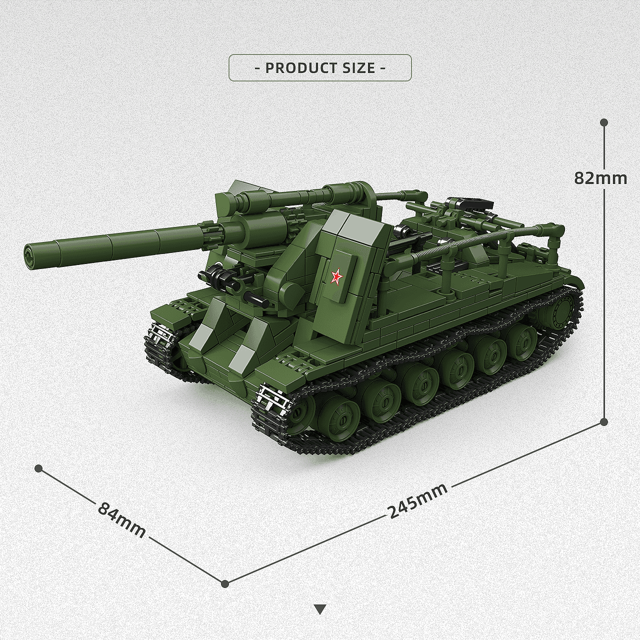 S-51 Self-propelled gun view 3